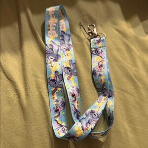Disney Stitch Lanyard - Blue and Yellow